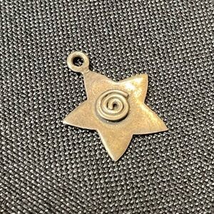 Bronze Star Pendant with Spiral Design